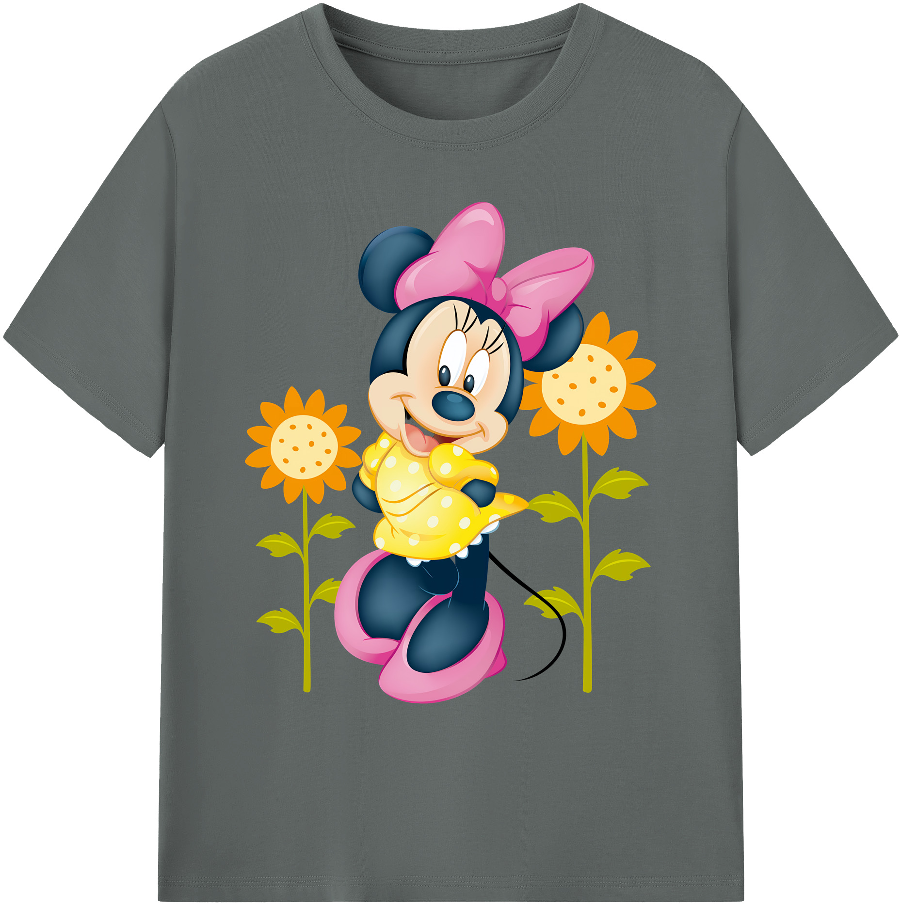 ミッキーマウス Mickey Mouse 綿100％ メンズ半袖Tシャツ｜肌触りやわらか＆通気性